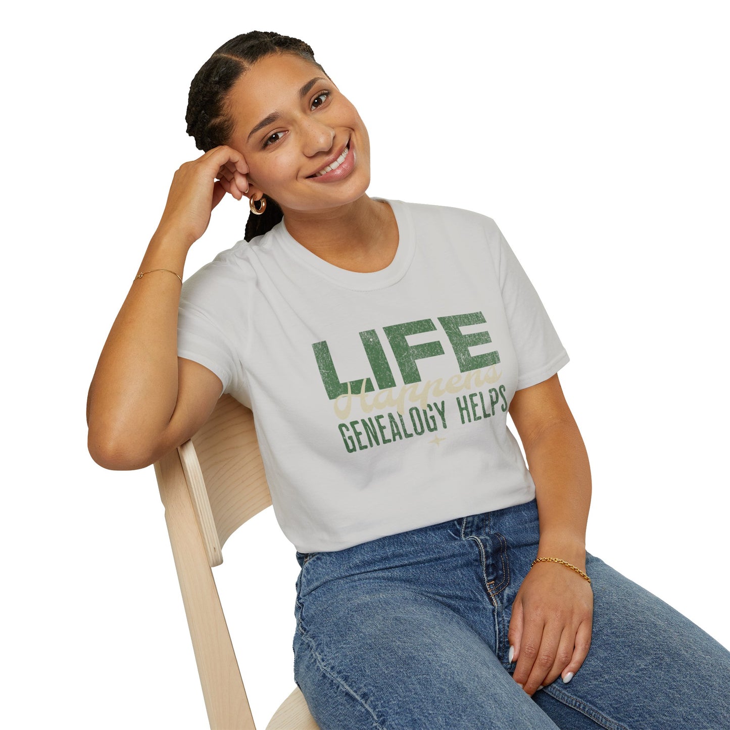 Life Happens - Genealogy Helps T-shirt