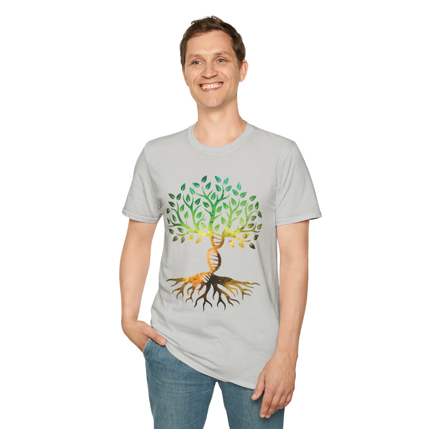 DNA Rooted Tree Softstyle Unisex T-Shirt