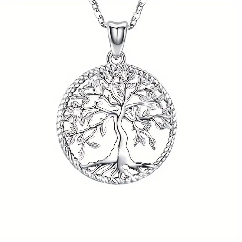 Slivery Tree of Life Necklace