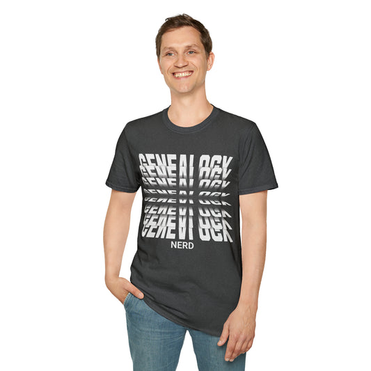 Genealogy Nerd Unisex Softstyle T-Shirt