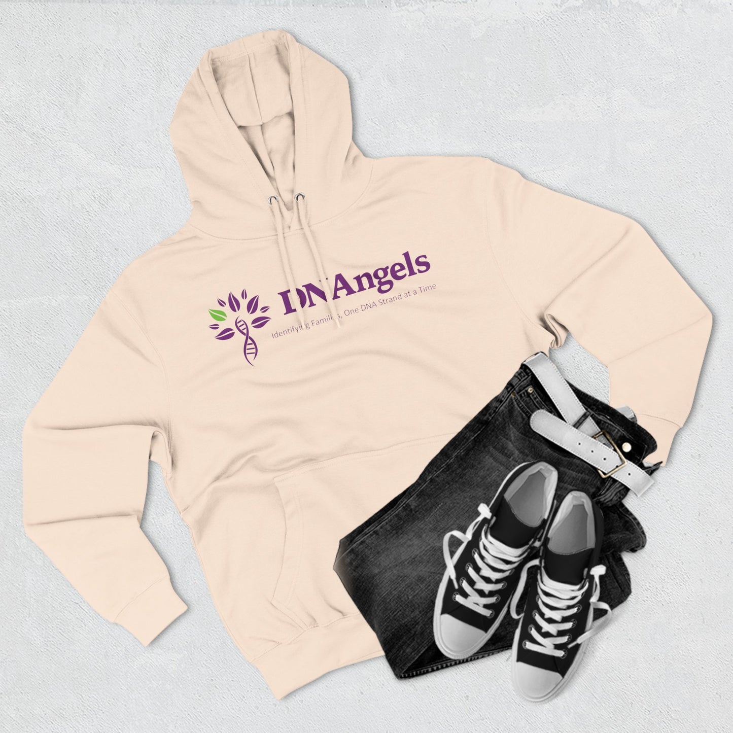 DNAngels Three-Panel Fleece Hoodie - Family Heritage