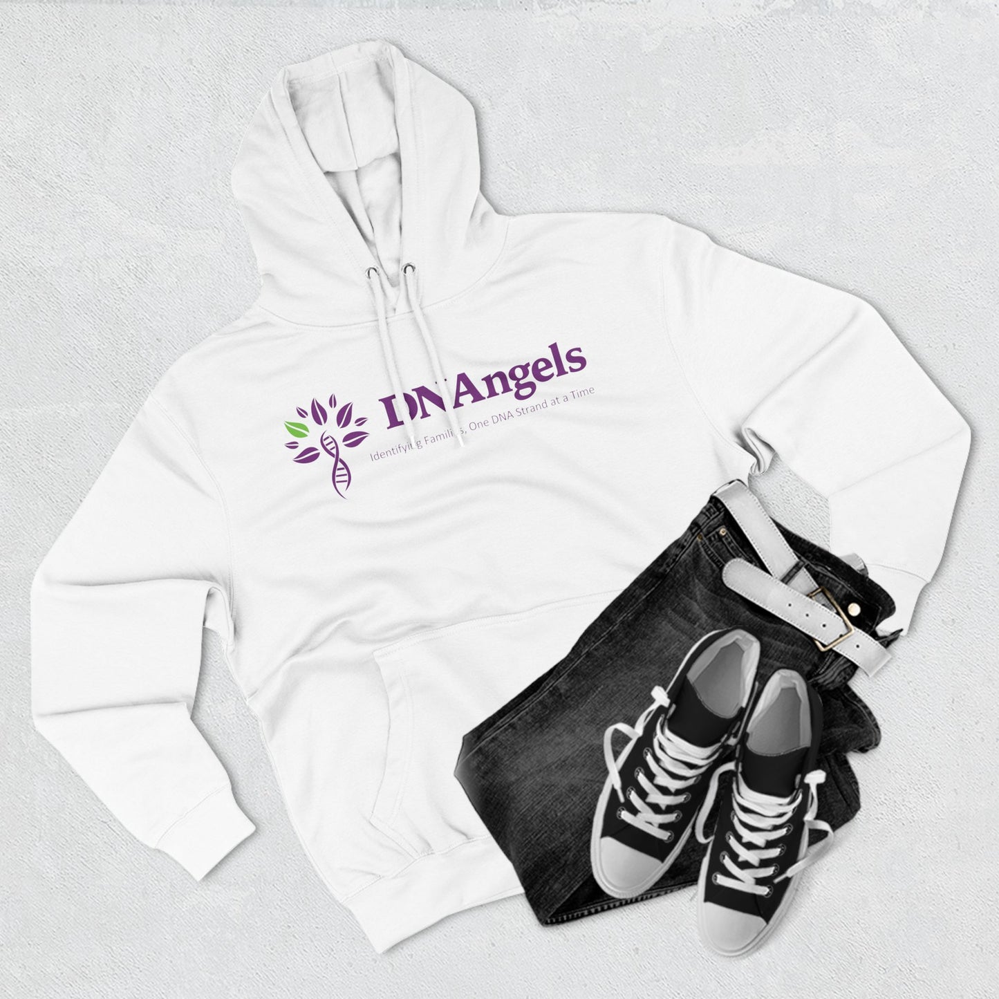 DNAngels Three-Panel Fleece Hoodie - Family Heritage