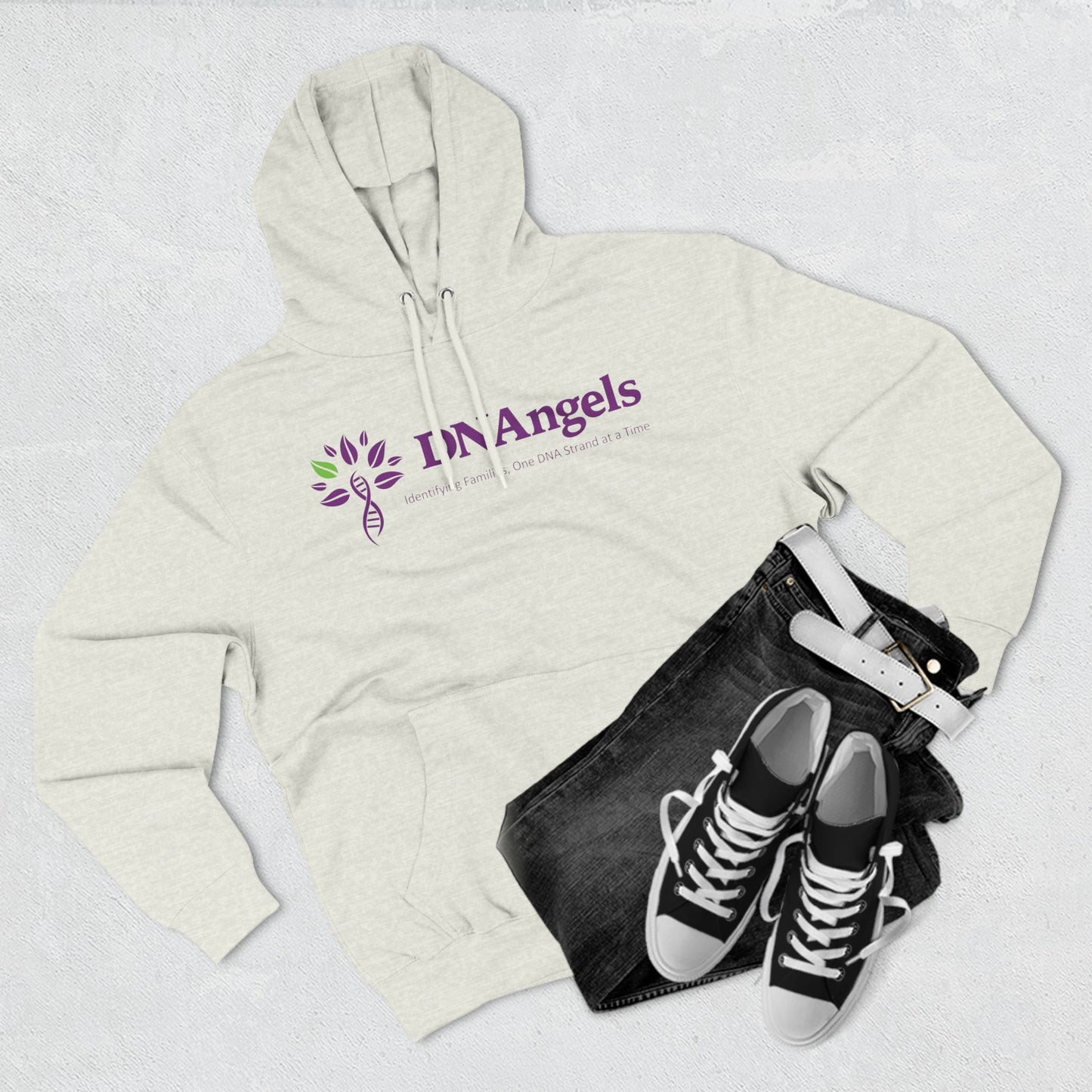 DNAngels Three-Panel Fleece Hoodie - Family Heritage