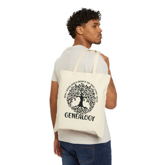 Genealogy Cotton Canvas Tote Bag