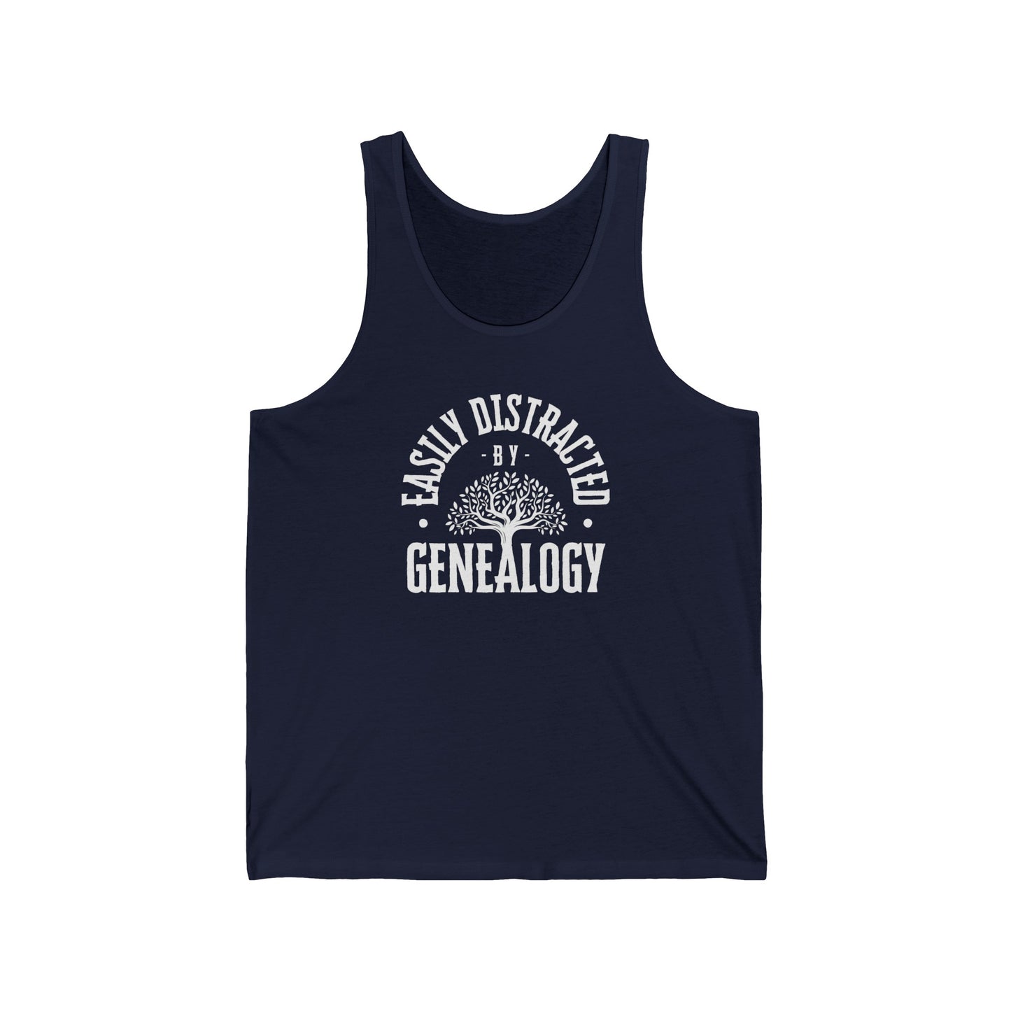 Easily Distracted by Genealogy Tank Top